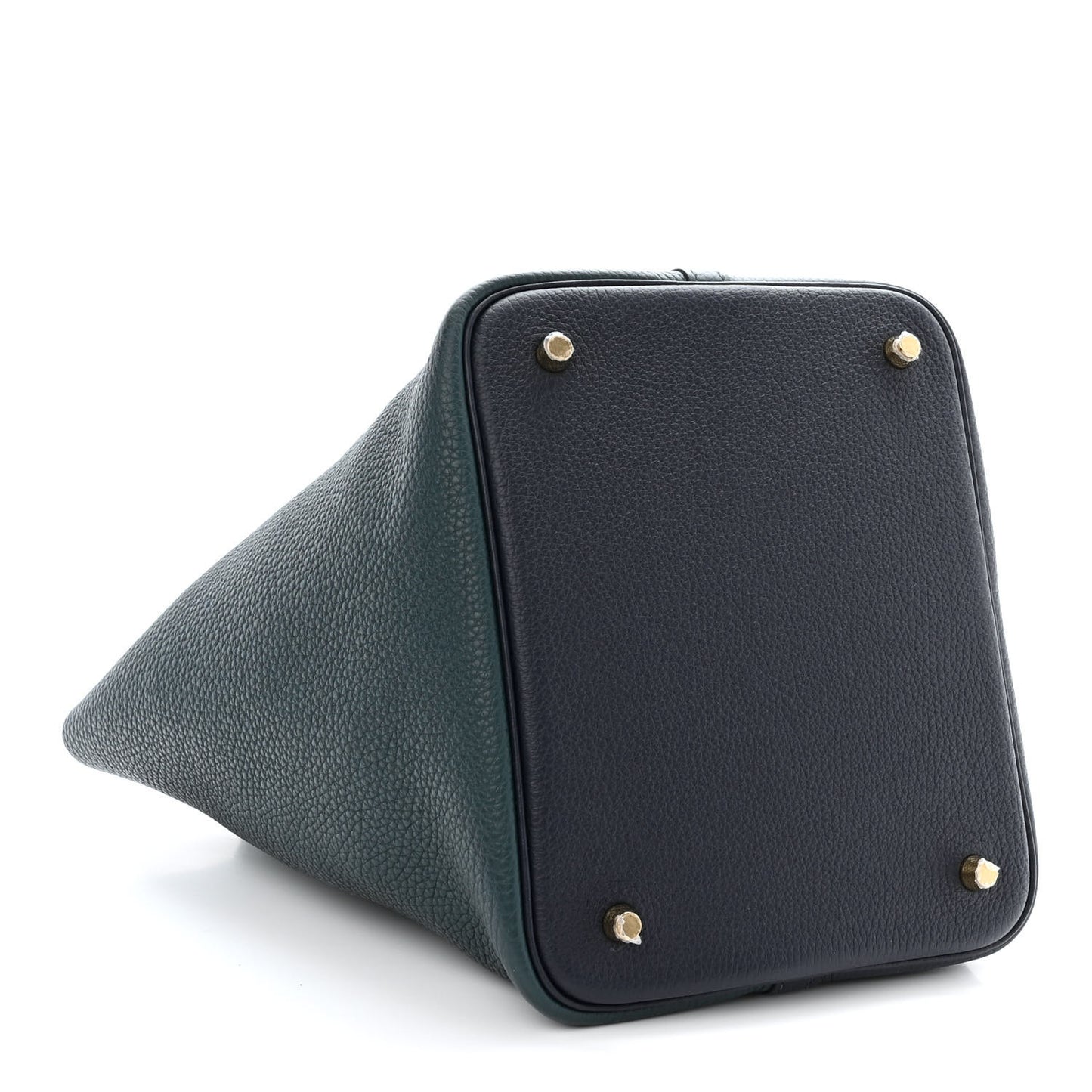 Taurillon Clemence Casaque Picotin Lock 22 MM Vert Cypres Bleu Nuit Black