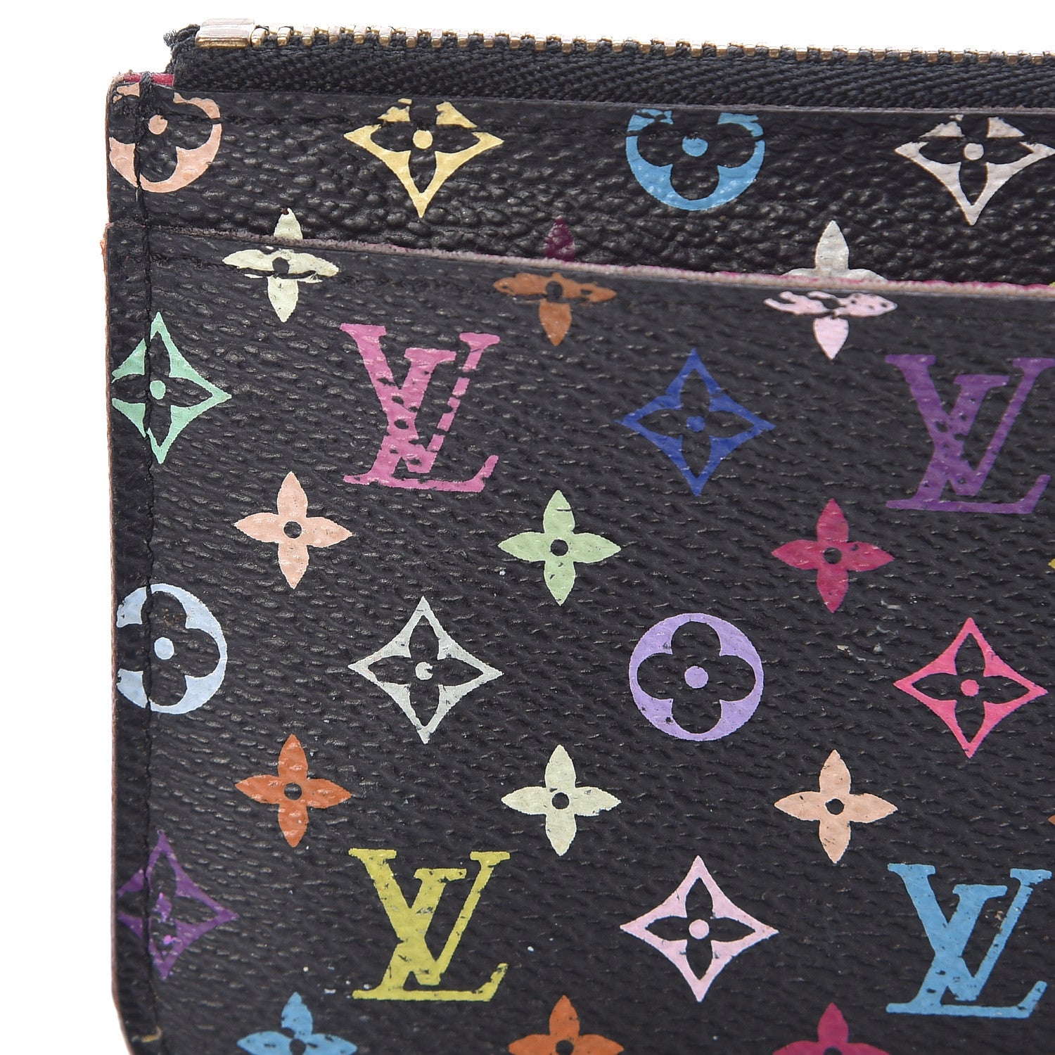 Louis Vuitton Monogram Multicolor Key Pouch Black Grenade 10 of 12