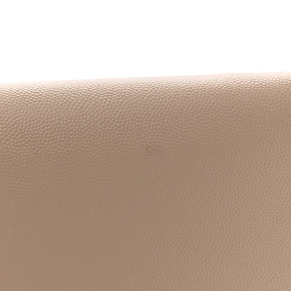 Saint Laurent Grain De Poudre Monogram Cassandra Chain Wallet Dark Beige 10 of 11