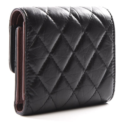 Chanel Aged Calfskin Quilted Reissue Compact Wallet Black 2 of 10