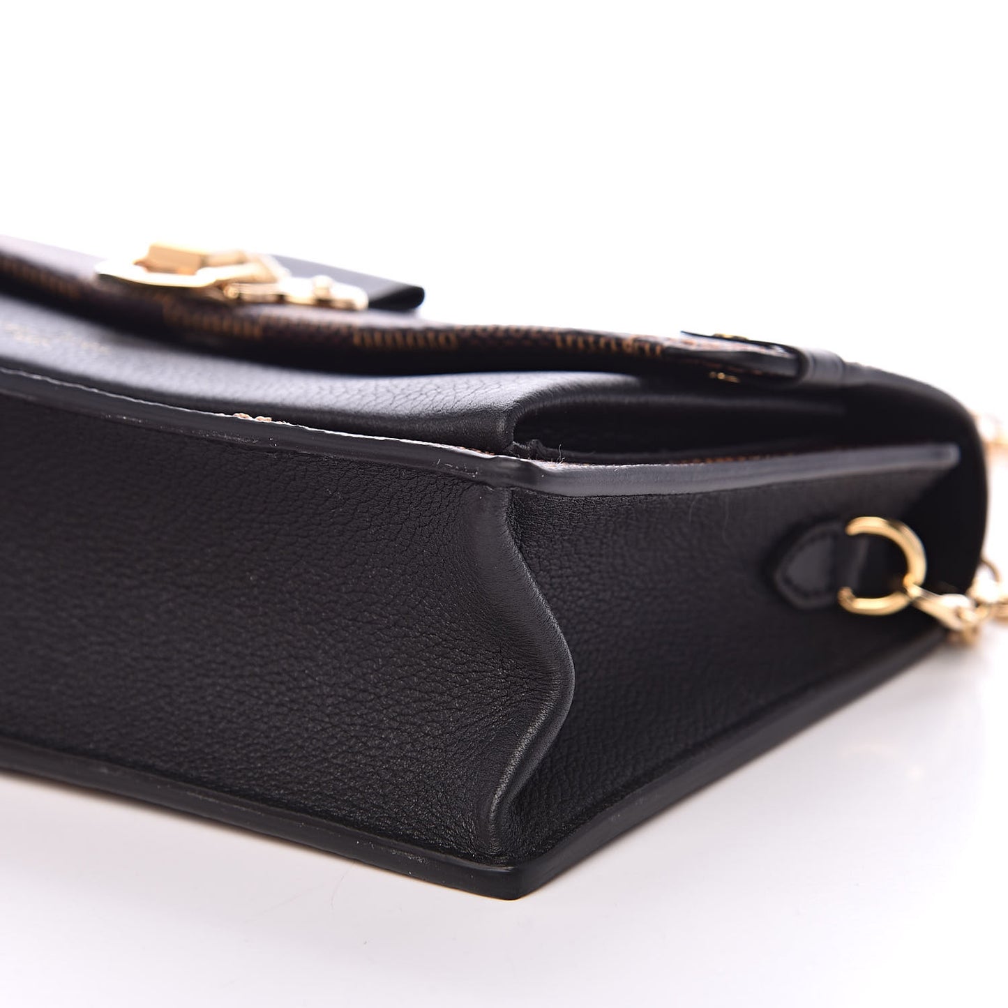 Damier Ebene Vavin Chain Wallet Black