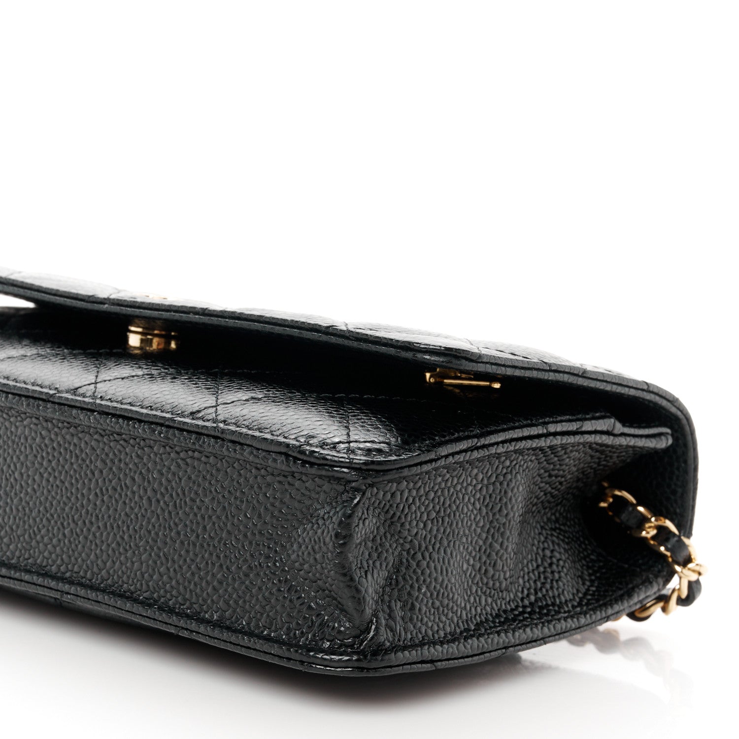 Chanel Caviar Quilted Wallet on Chain WOC Black 11 of 12