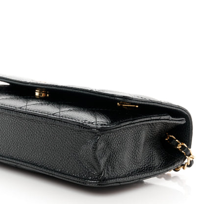 Chanel Caviar Quilted Wallet on Chain WOC Black 11 of 12