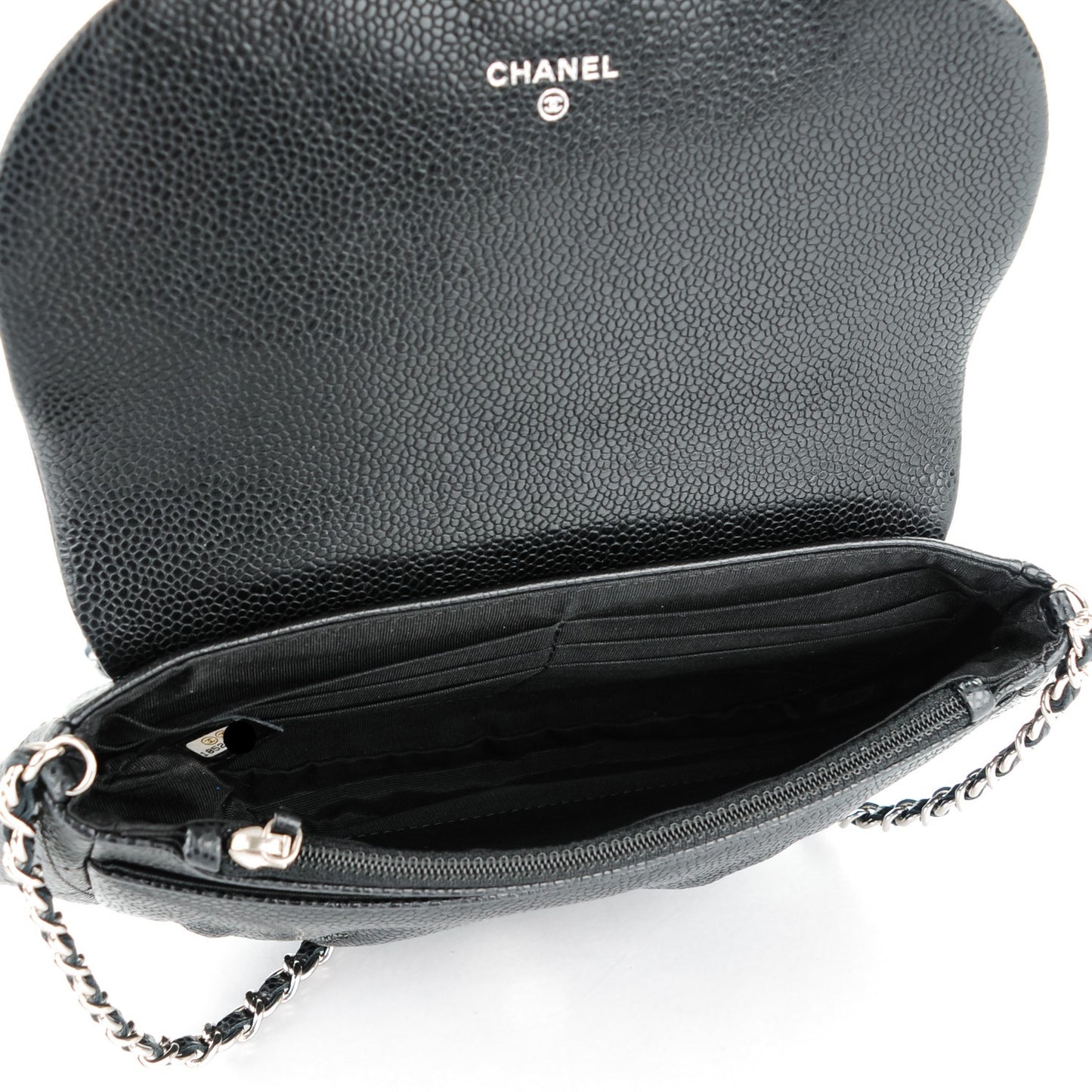 Caviar Half Moon Wallet On Chain WOC Black