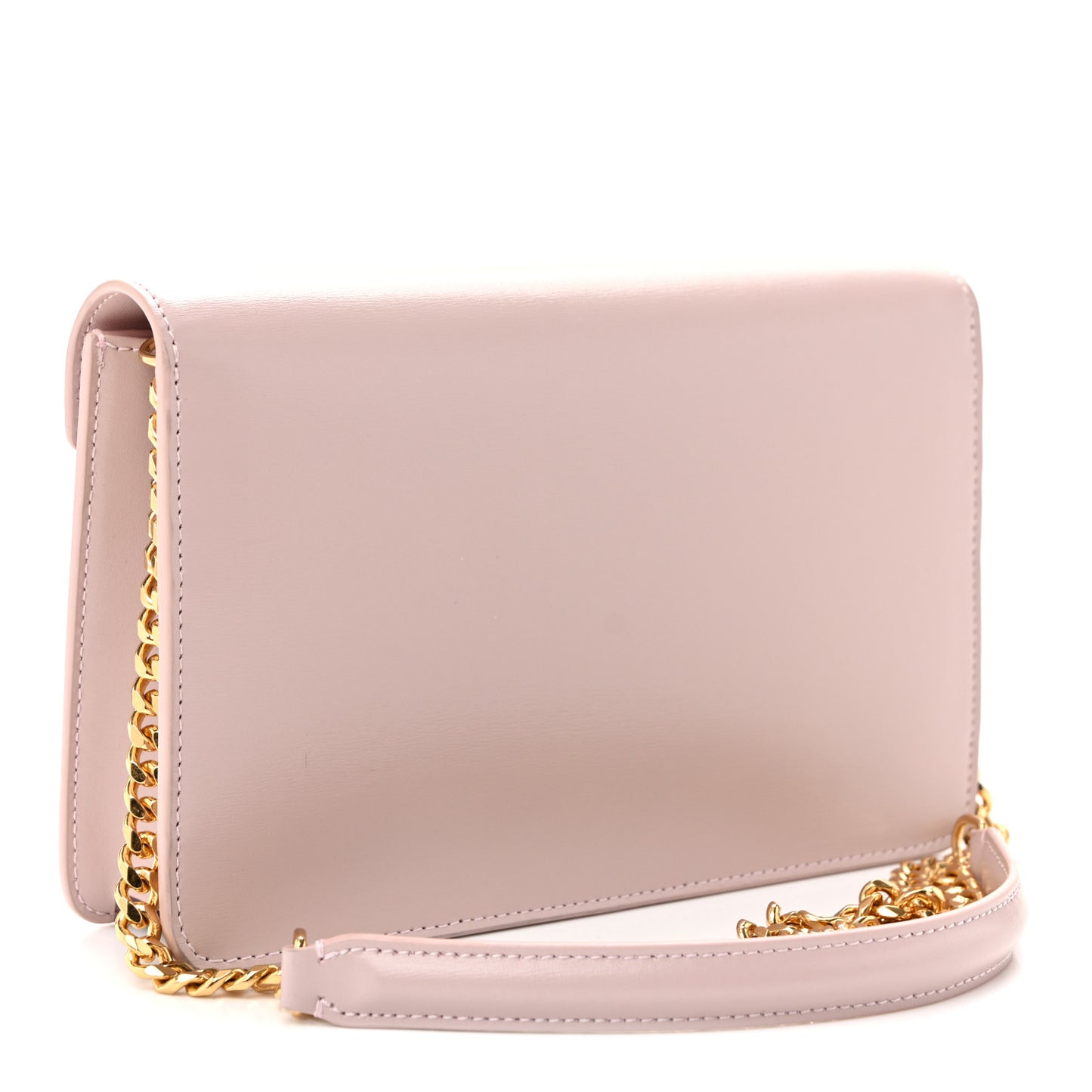 Shiny Calfskin Triomphe Margo Wallet on Chain Vintage Pink