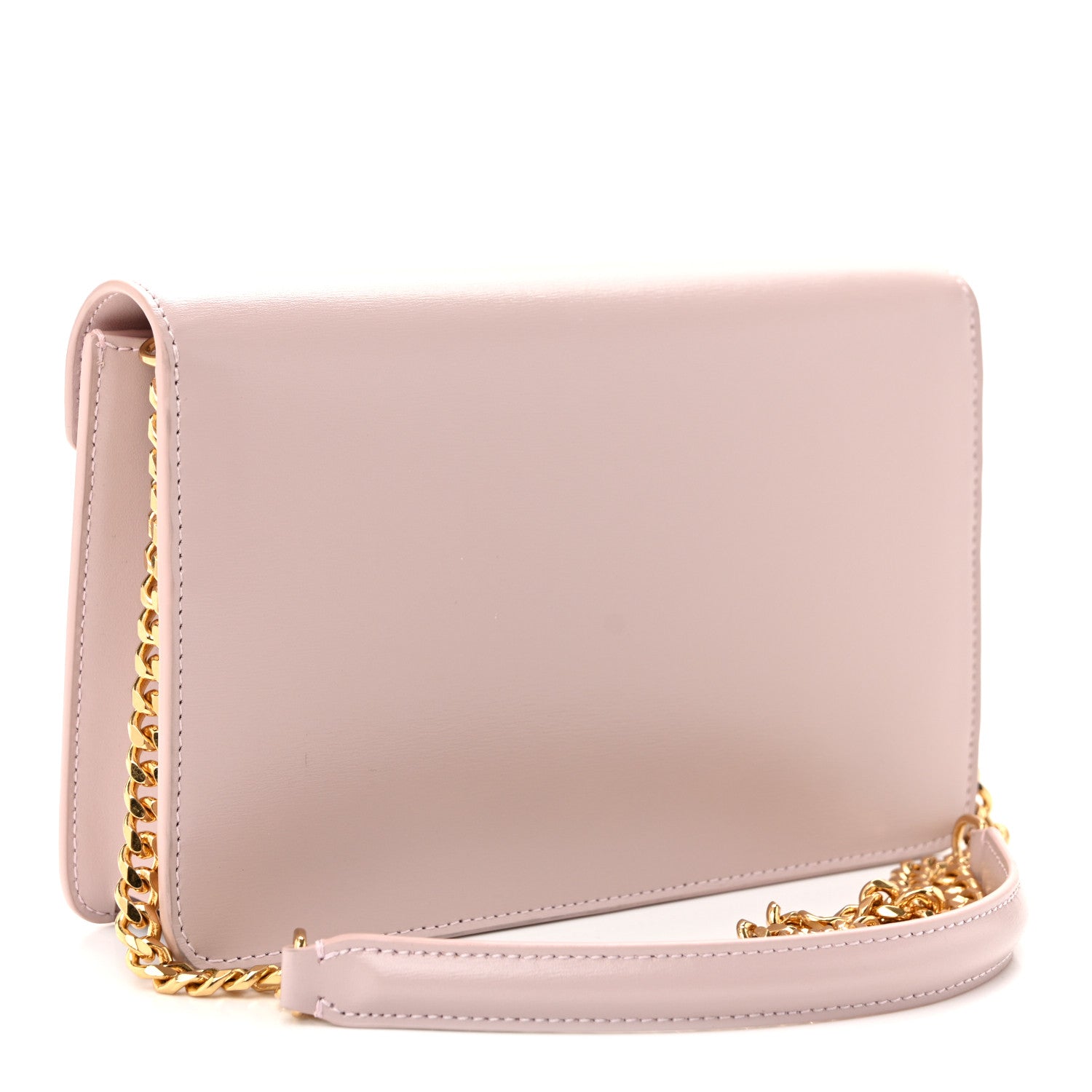 Celine Shiny Calfskin Triomphe Margo Wallet on Chain Vintage Pink 2 of 10