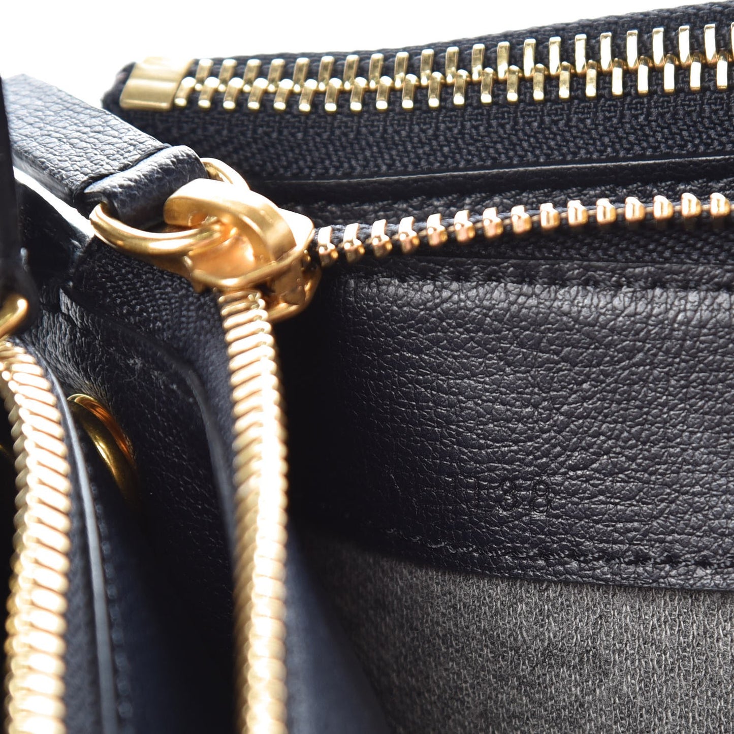 Goatskin Large Trio Crossbody Bag Dark Blue