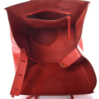 Celine Nappa Calfskin Medium Phantom Luggage Vermillion 5 of 28