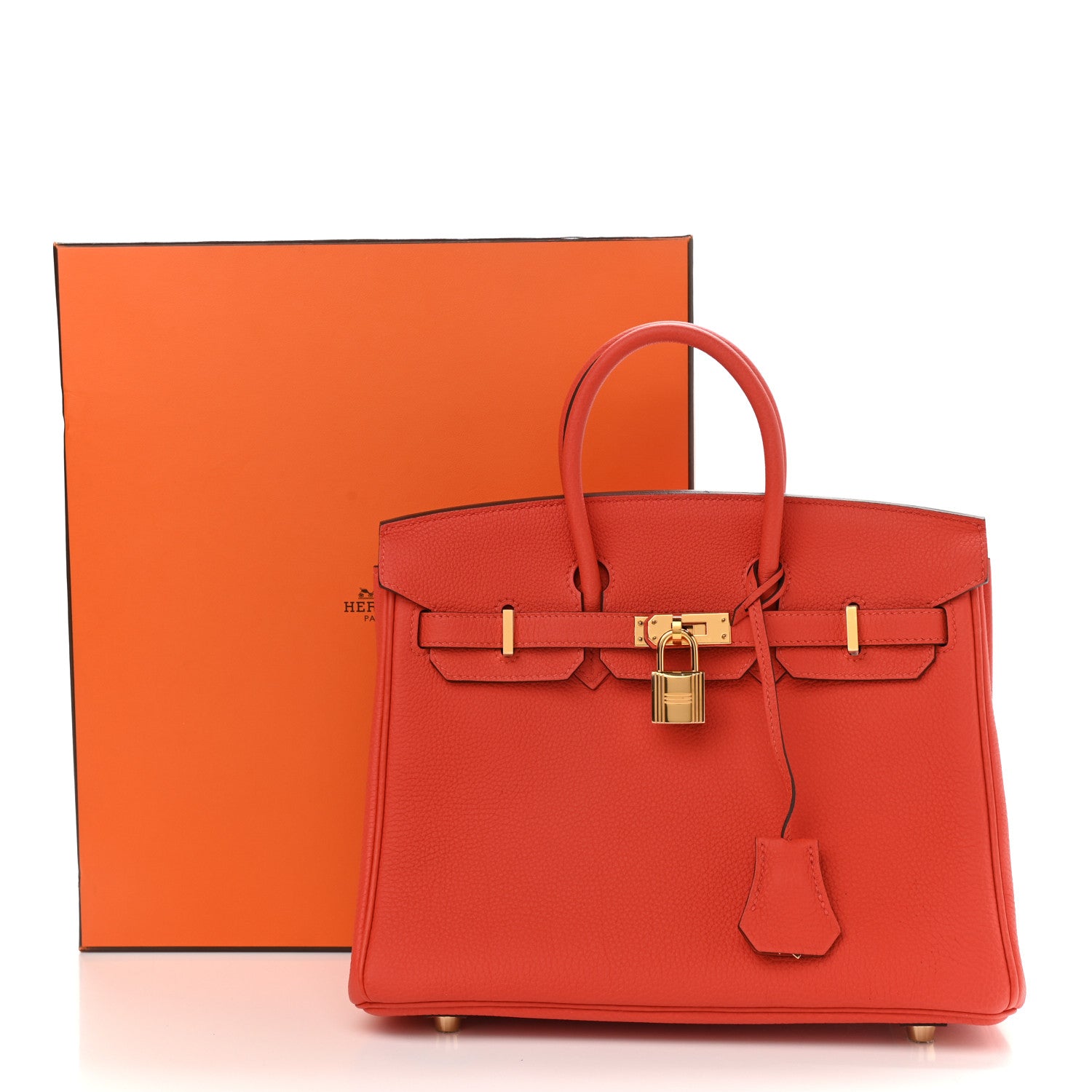 Hermes Togo Birkin 25 Capucine 11 of 11