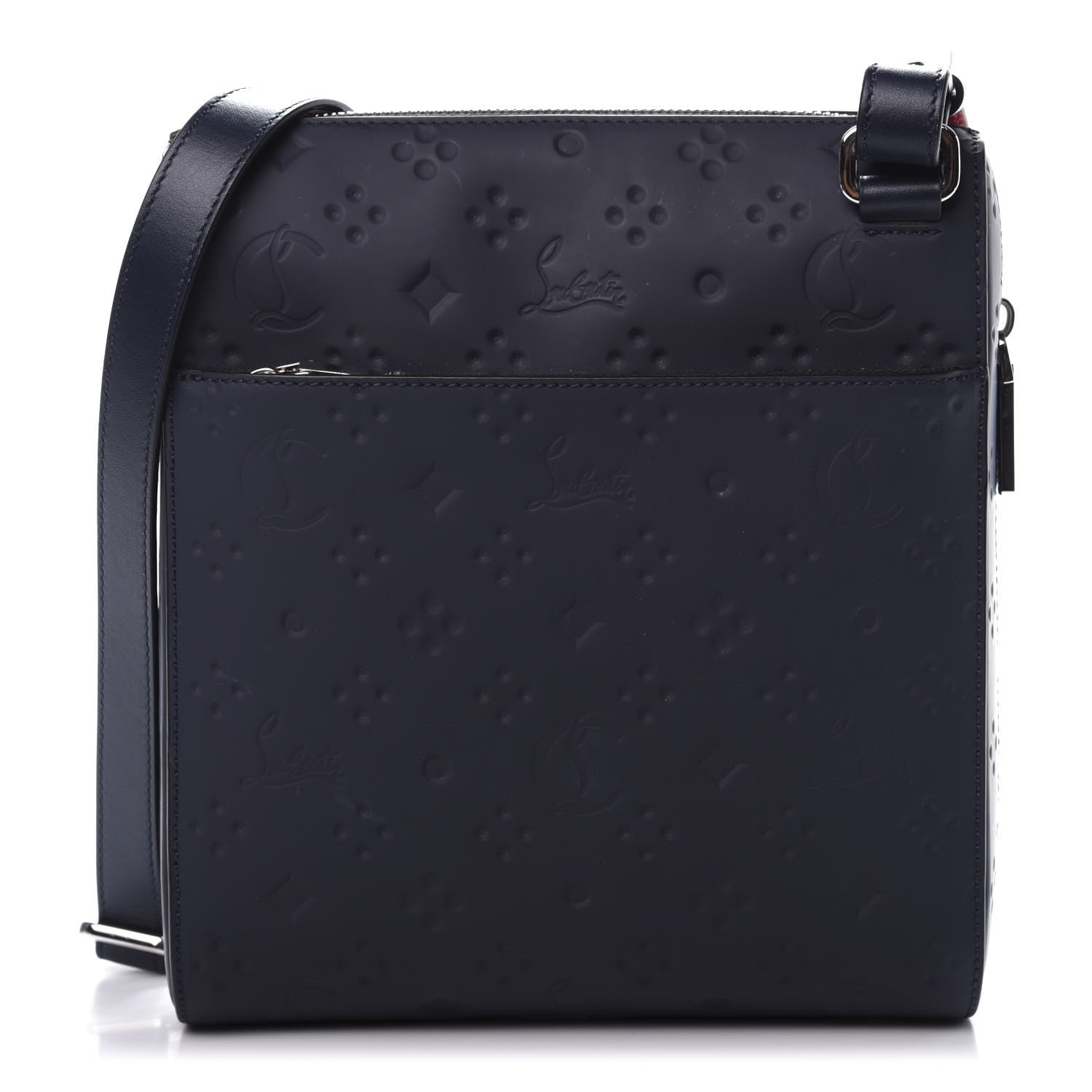 Christian Louboutin Calfskin Bench Medium Reporter Navy 1 of 9