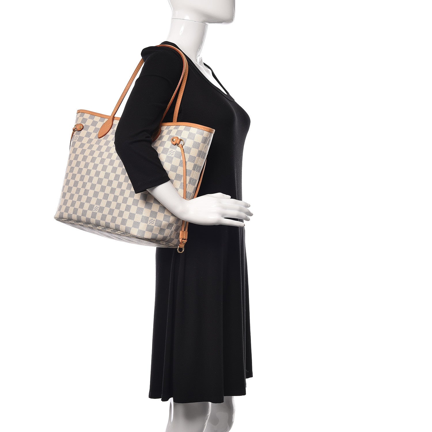 Louis Vuitton Damier Azur Neverfull MM 2 of 12