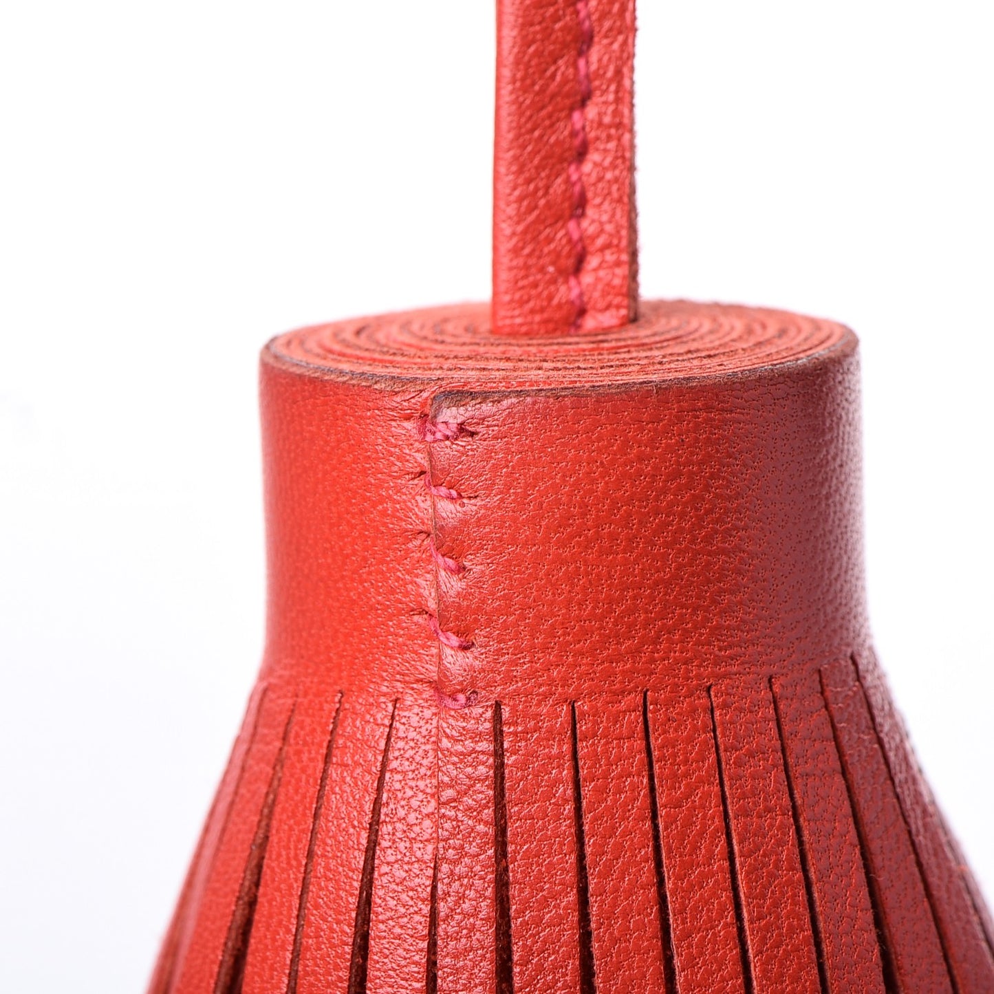 Lambskin Carmen Tassel Key Holder Rouge Indienne