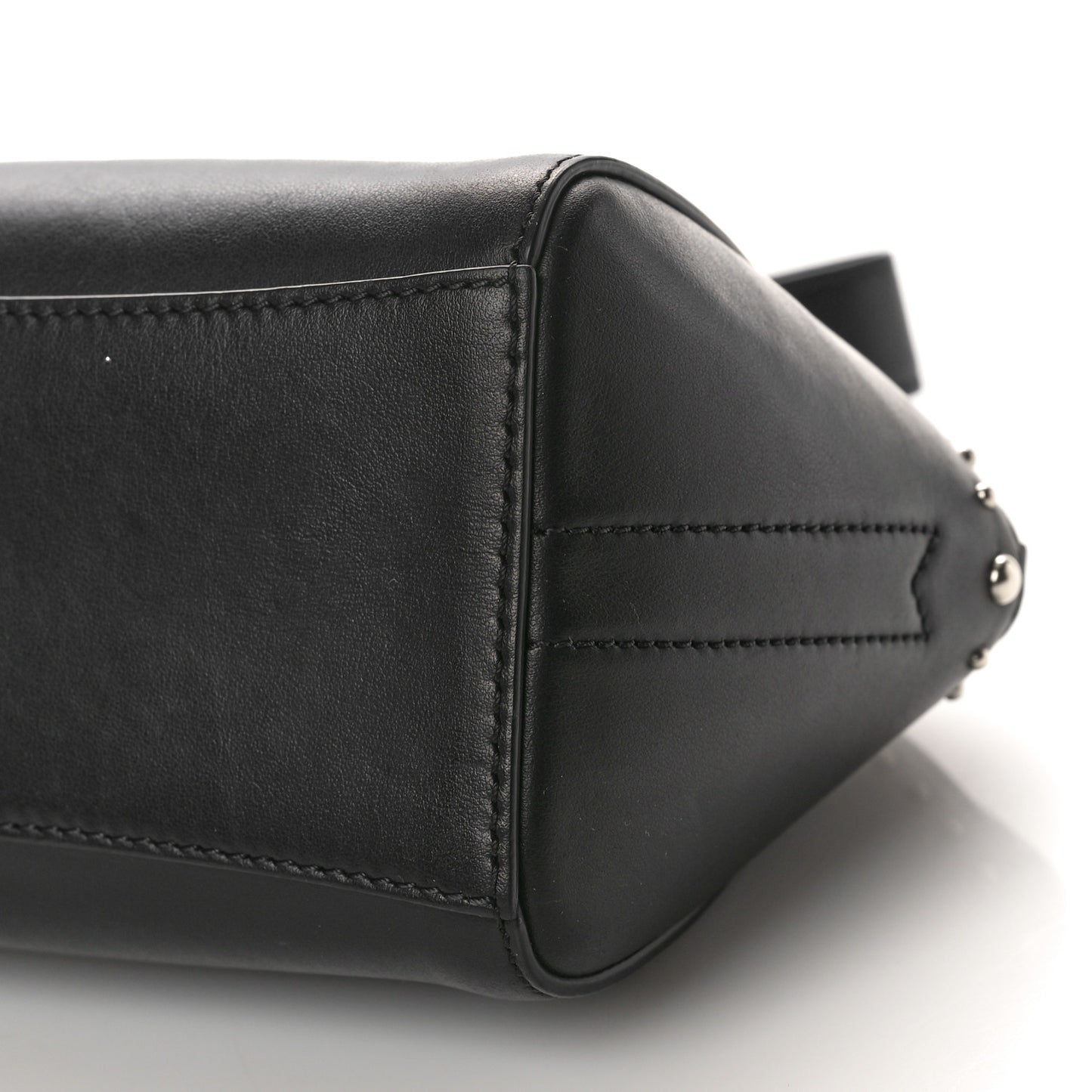 Calfskin Small Studded Antigona Beauty Wristlet Black