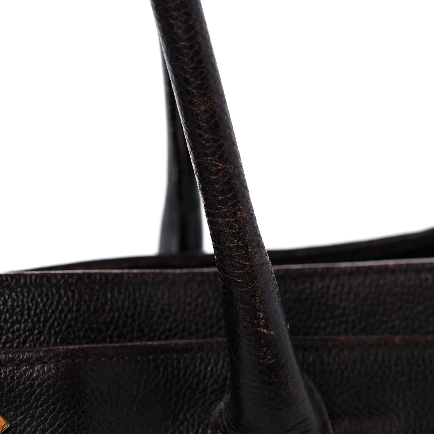 Calfskin Cerf Executive Shopper Tote Brown
