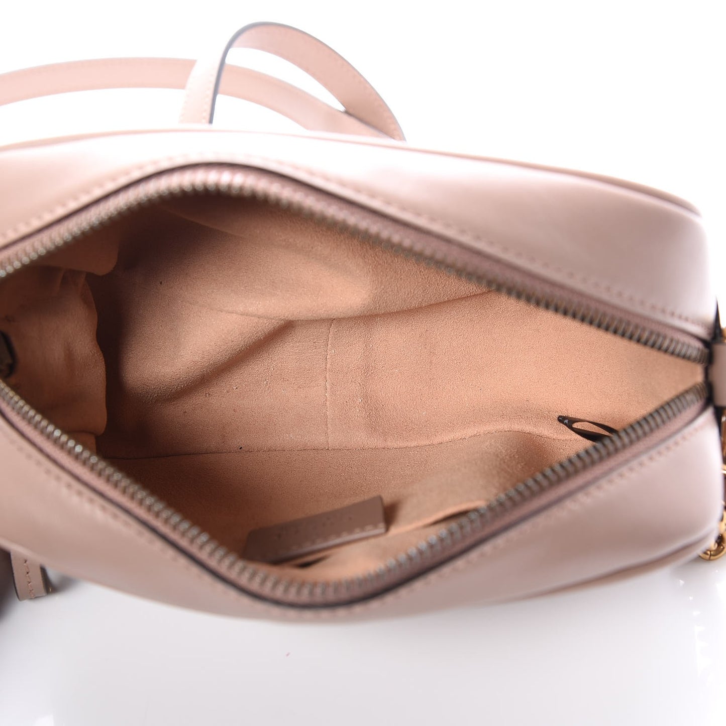 Calfskin Matelasse Mini GG Marmont Chain Shoulder Bag Nude