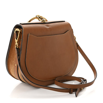 Chloe Calfskin Suede Medium Nile Bracelet Bag Caramel 3 of 9