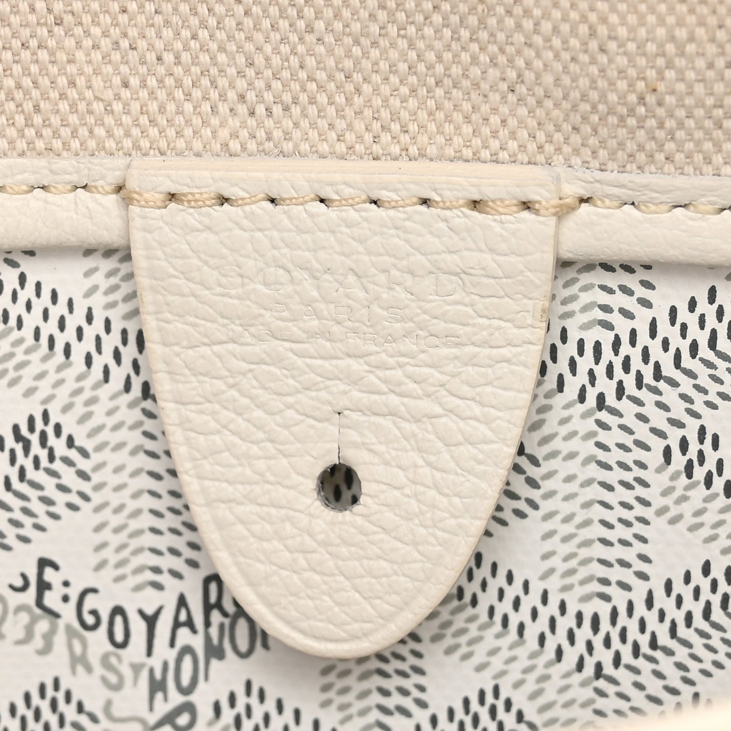 Goyardine Artois MM White