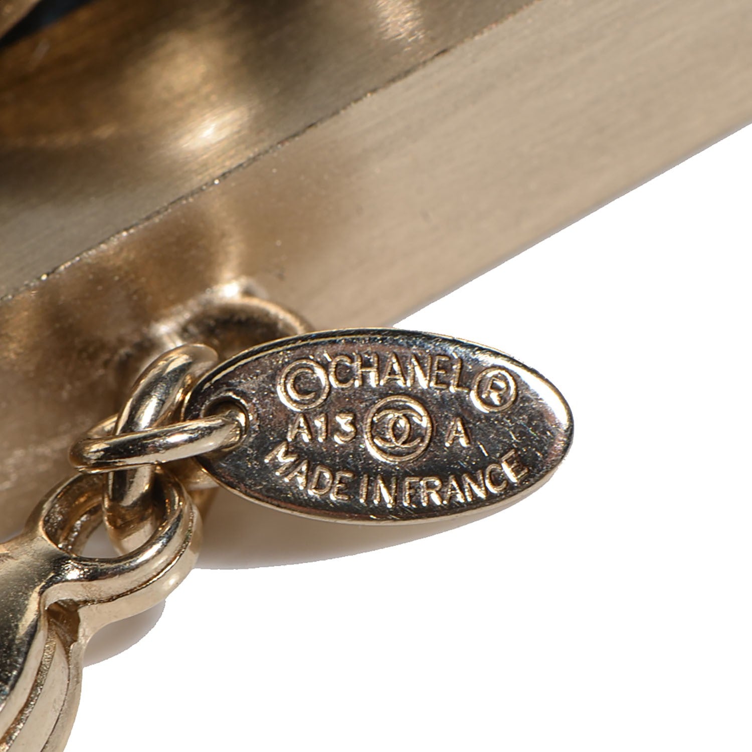 Chanel Tartan Tweed Paris Edinburgh Bracelet Gold 4 of 4