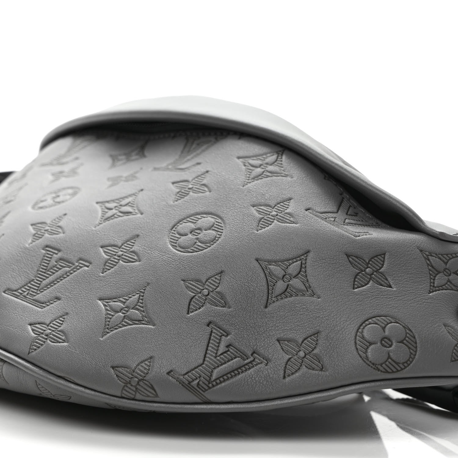 Louis Vuitton Calfskin Monogram Shadow Discovery Bumbag PM Gray 8 of 8