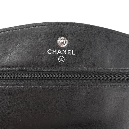 Chanel Caviar Timeless CC Wallet On Chain WOC Black 6 of 11
