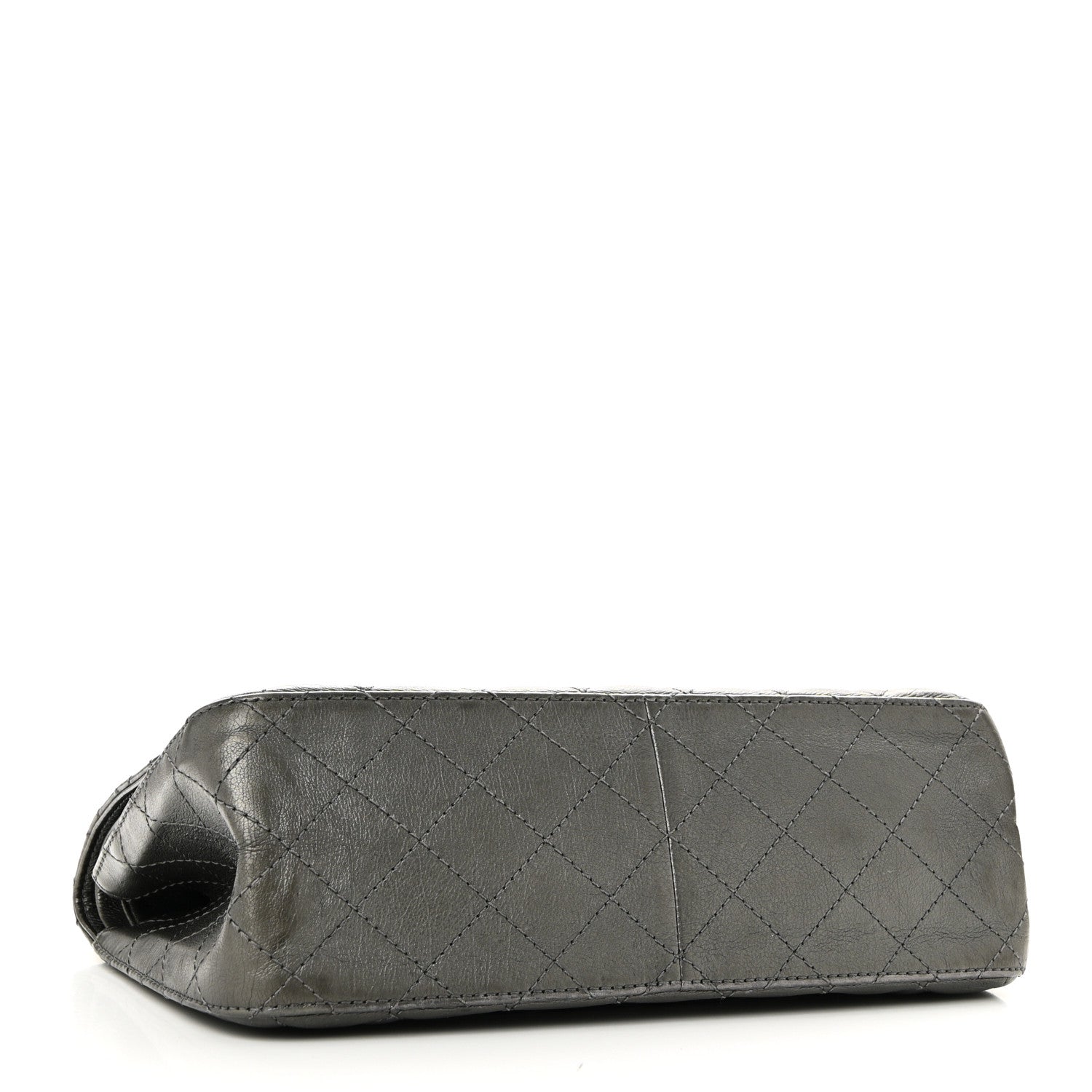 Chanel Metallic Aged Calfskin Quilted 2.55 Reissue 226 Flap Dark Grey 4 of 10
