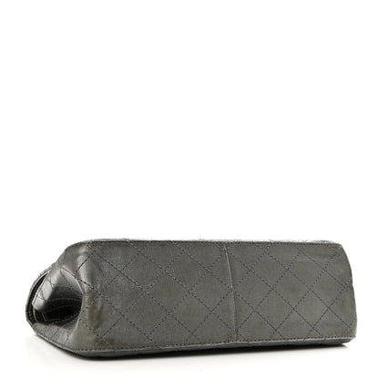 Chanel Metallic Aged Calfskin Quilted 2.55 Reissue 226 Flap Dark Grey 4 of 10
