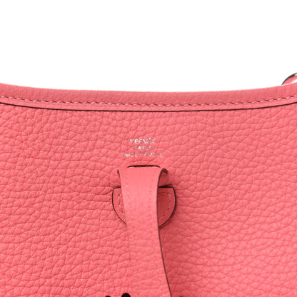 Hermes Taurillon Clemence Amazone Evelyne TPM Rose Azalee Rouge Pivoine 6 of 10