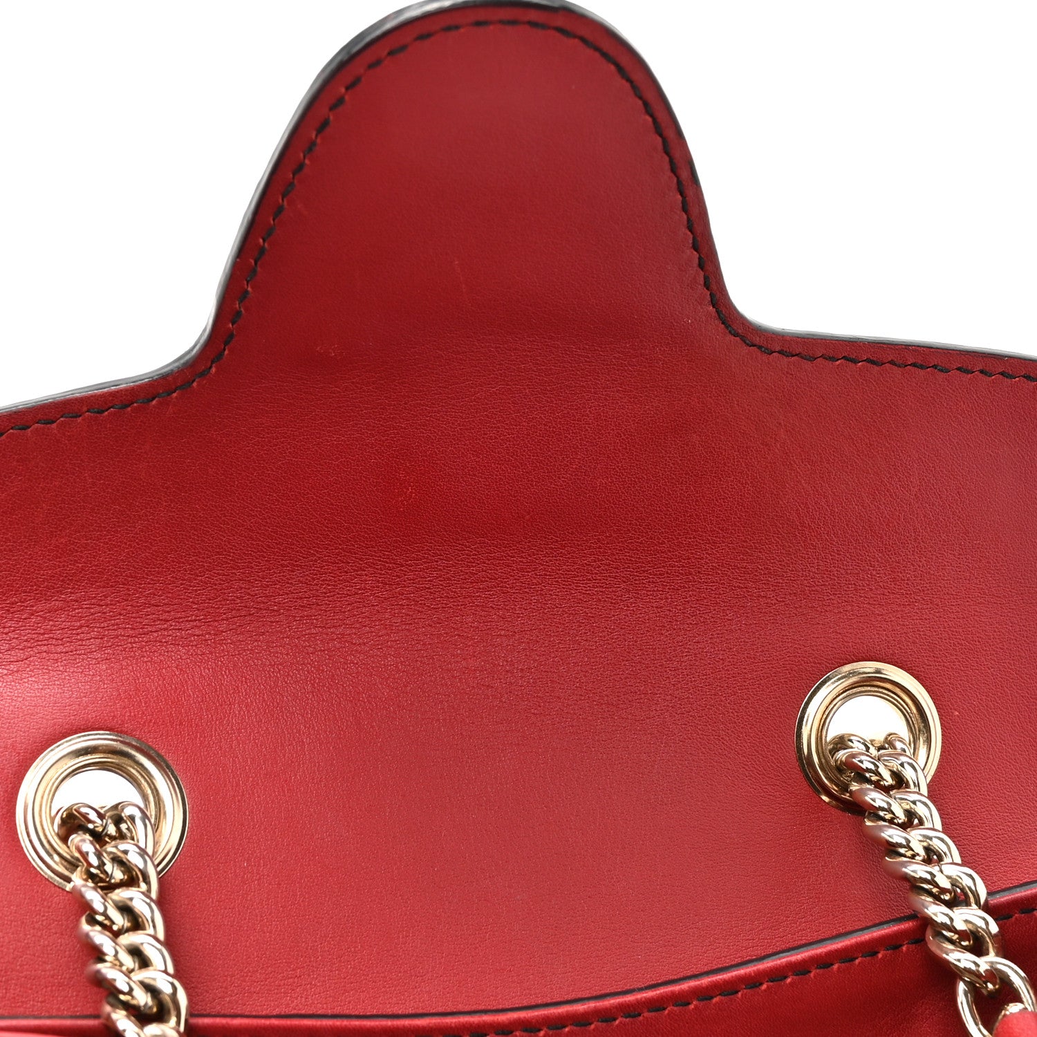 Gucci Soft Microguccissima Mini Emily Chain Shoulder Bag Rosso 12 of 17