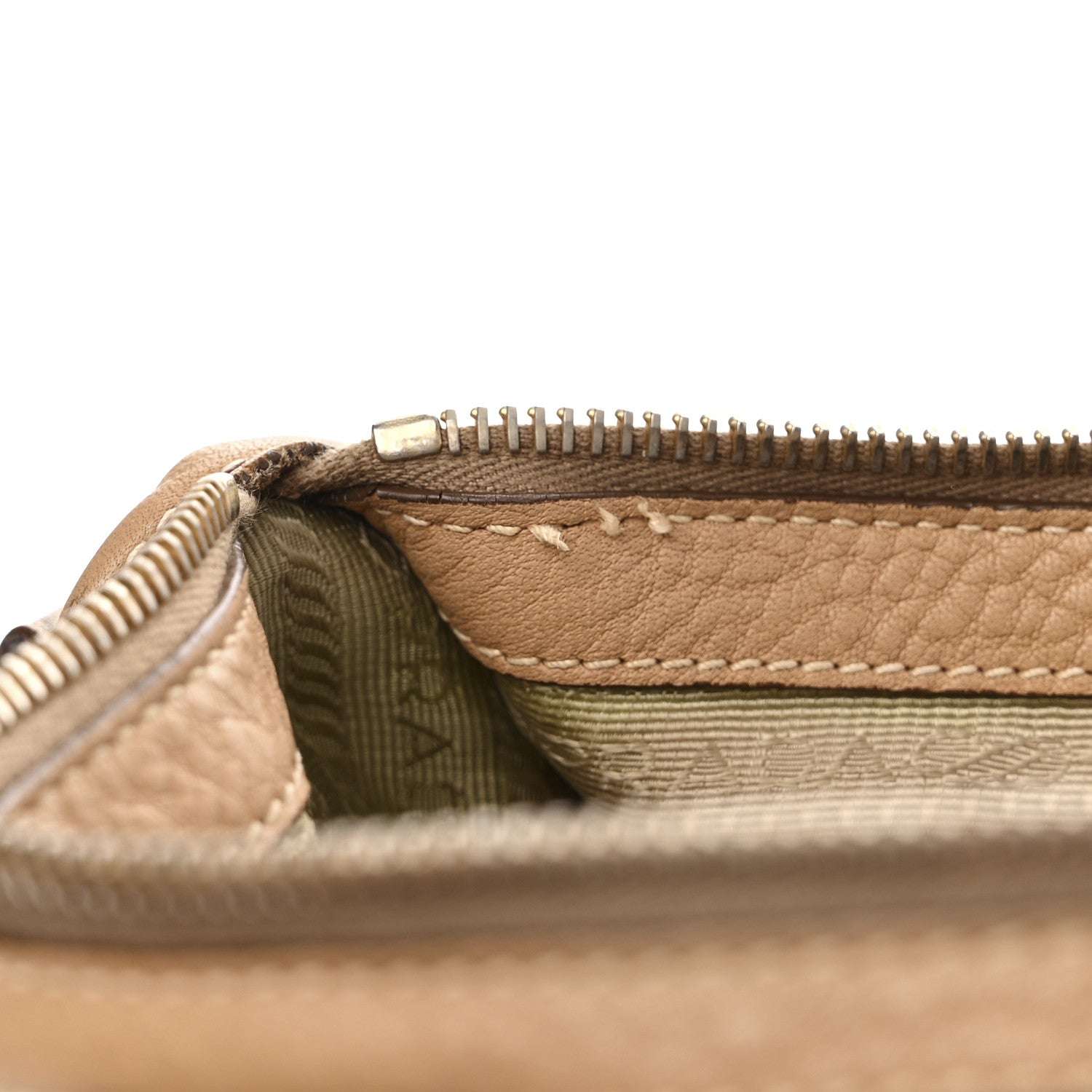 Prada Vitello Daino Shopping Satchel Caramel 11 of 20