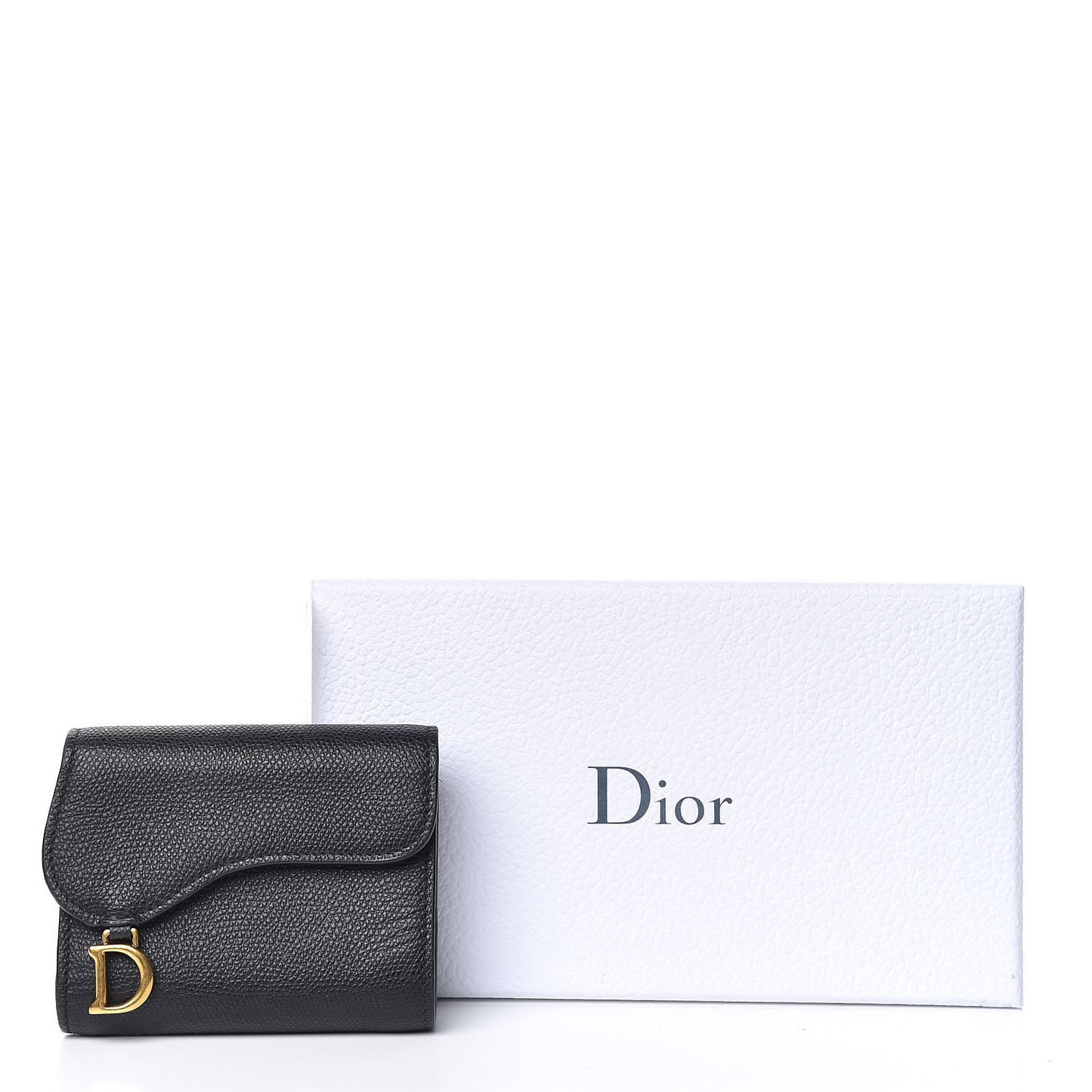 Calfskin Saddle Card Holder Black