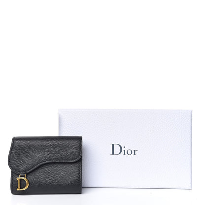 Christian Dior Calfskin Saddle Card Holder Black 8 of 8
