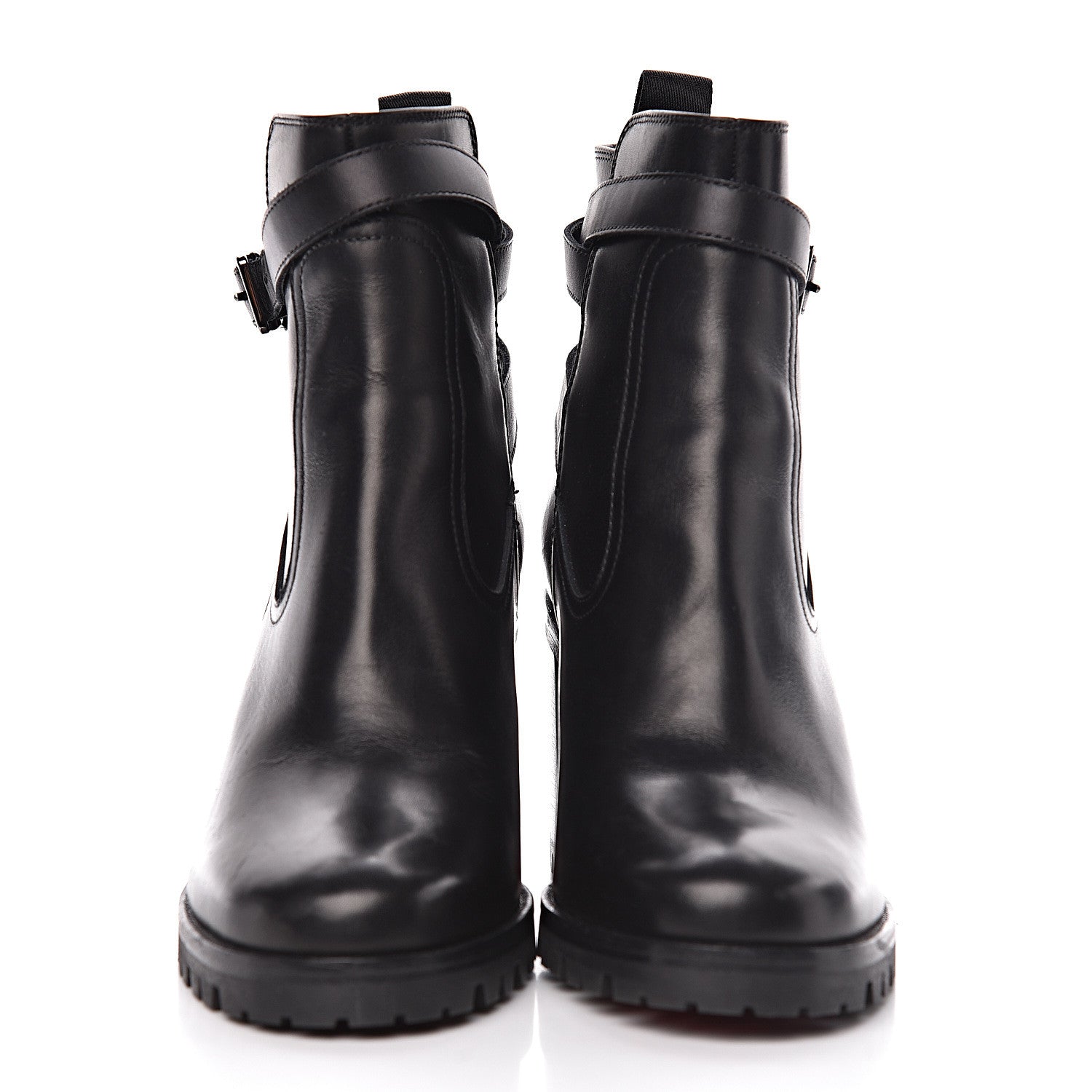 Christian Louboutin Calfskin Trapeurdekoi 70 Ankle Boots 38 Black 2 of 8