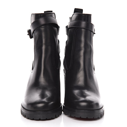 Christian Louboutin Calfskin Trapeurdekoi 70 Ankle Boots 38 Black 2 of 8