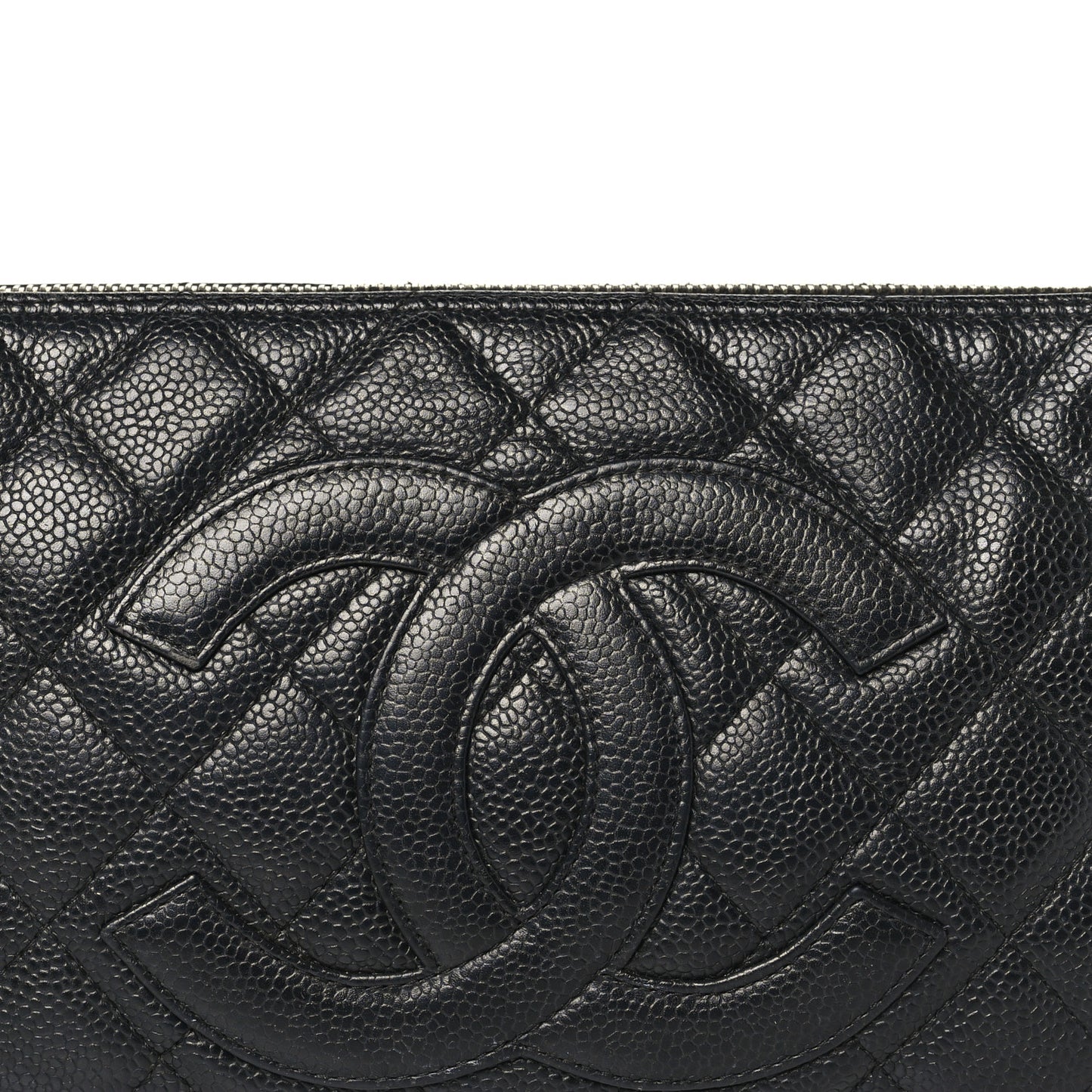 Caviar Quilted CC Shoulder Bag Black