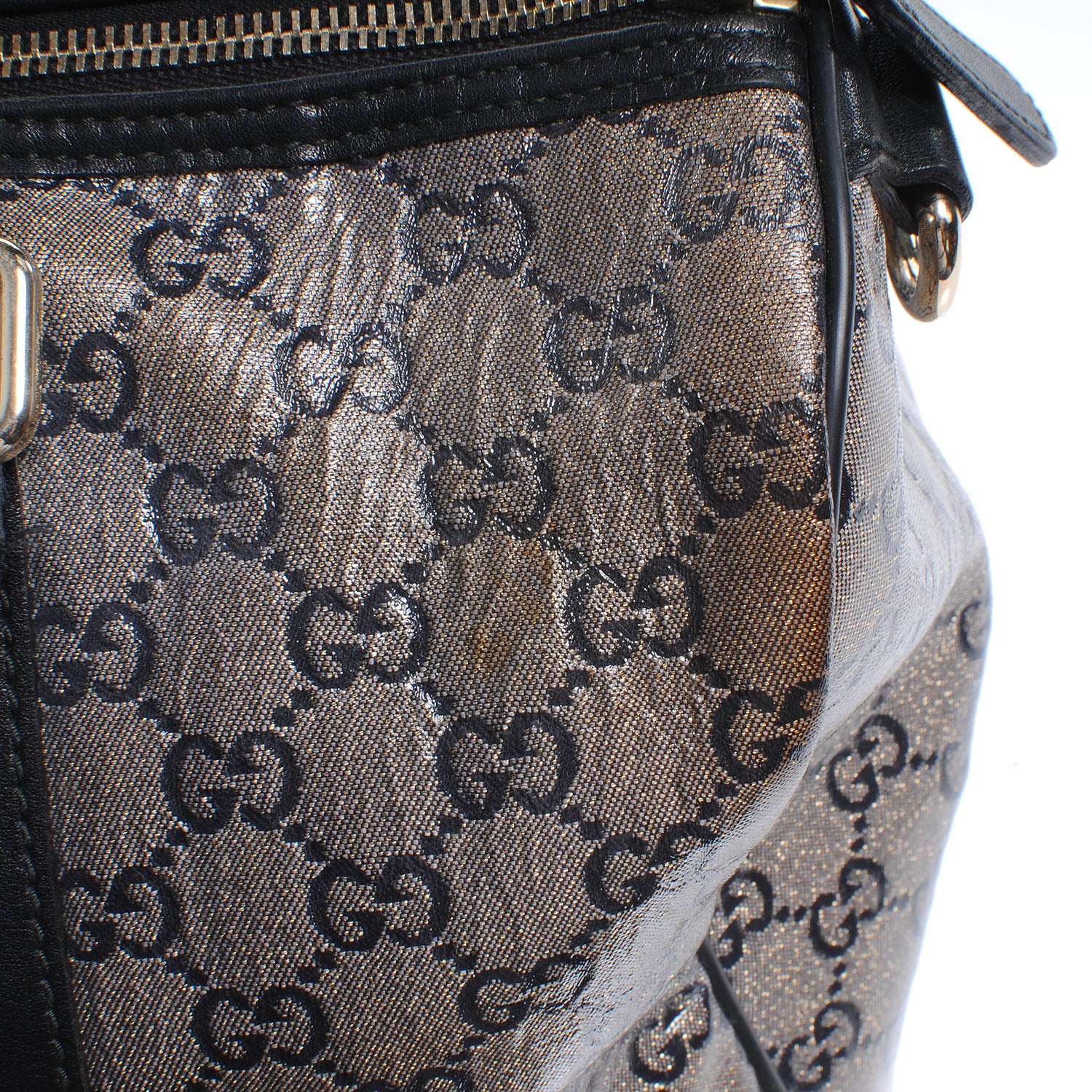 Gucci Crystal Monogram Medium Joy Boston Navy 5 of 11