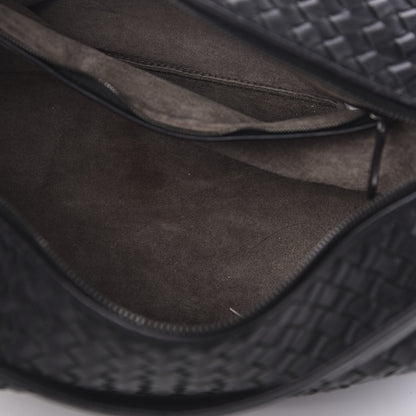 Bottega Veneta Nappa Intrecciato Shoulder Bag Black 5 of 8