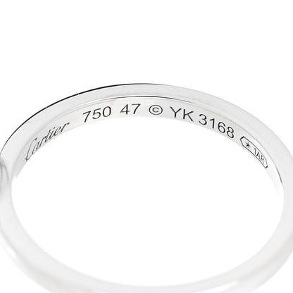 Cartier 18K White Gold Diamond D'Amour Heart Ring 47 4.25 5 of 5