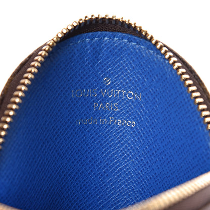 Louis Vuitton Monogram 2019 Christmas Animation Round Coin Purse Blue 6 of 8
