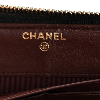 Chanel Caviar Quilted Large Gusset Zip Around Wallet Black 6 of 15