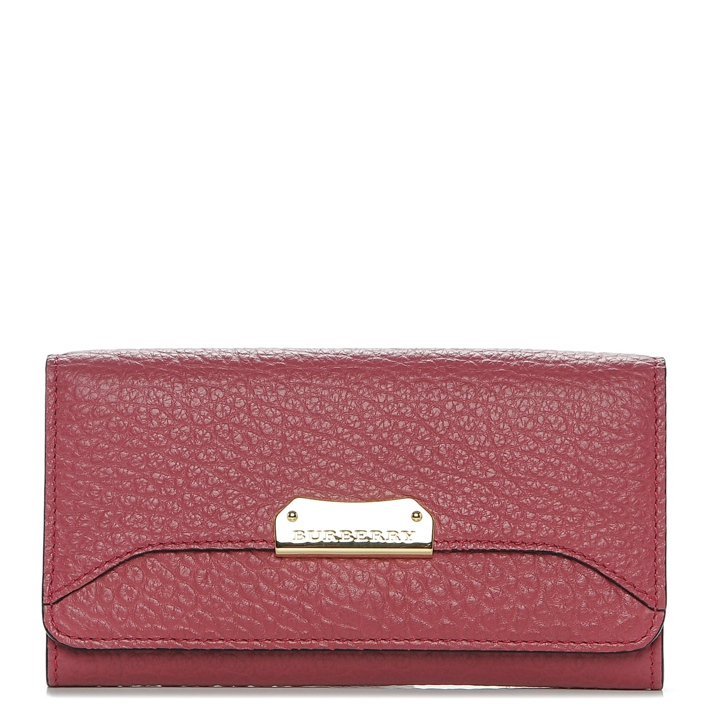Heritage Grain Penrose Continental Wallet Crimson Pink