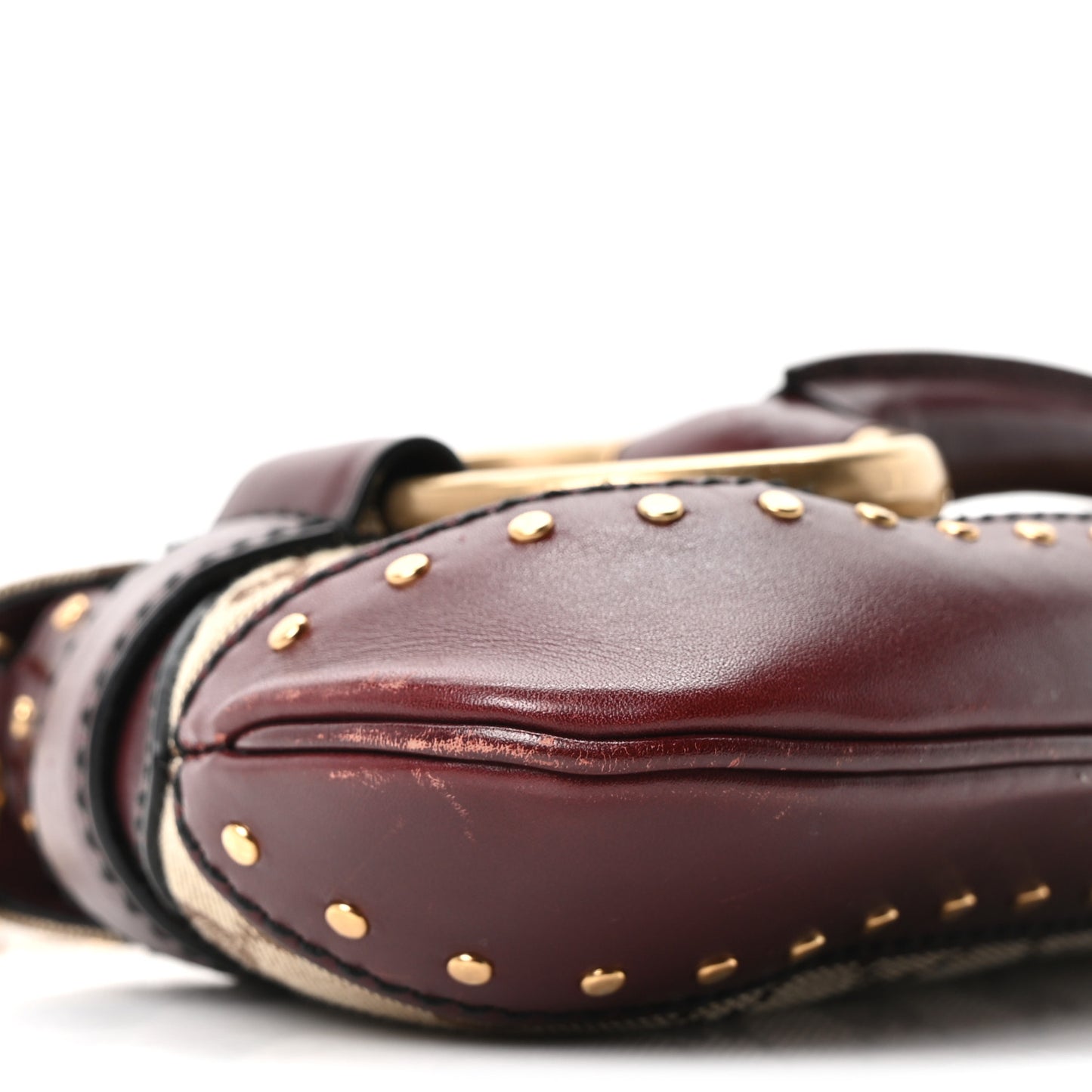 Monogram Studded Horsebit Bordeaux