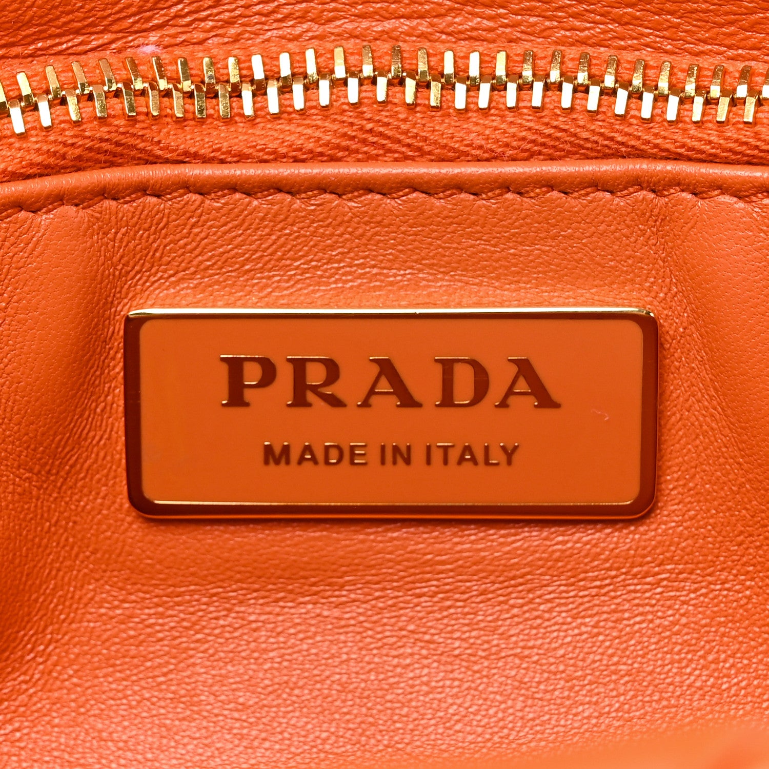 Prada Nappa Triangle Quilted Medium Patchwork System Flap Bag Arancio 6 of 9