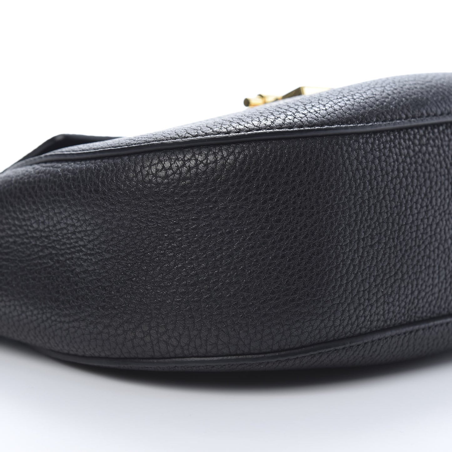 Grained Lambskin Drew Shoulder Bag Black