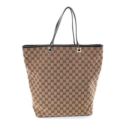 Gucci Monogram Large Bucket Tote Dark Brown 1 of 12