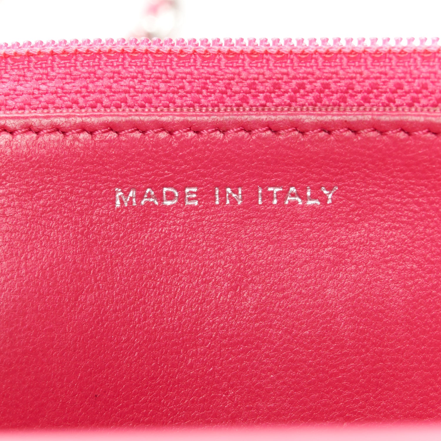 Chanel Lambskin Quilted Wallet On Chain WOC Dark Pink 7 of 11