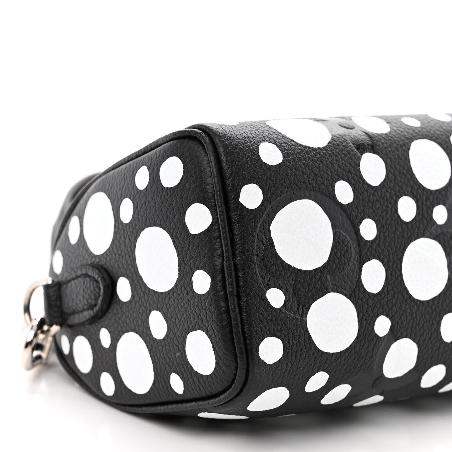 LV X YK Empreinte Infinity Dots Nano Speedy Bandouliere Black White