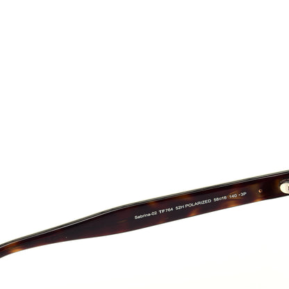 Tom Ford Acetate Polarized Sabrina Cat Eye Sunglasses TF764 Dark Havana 5 of 8