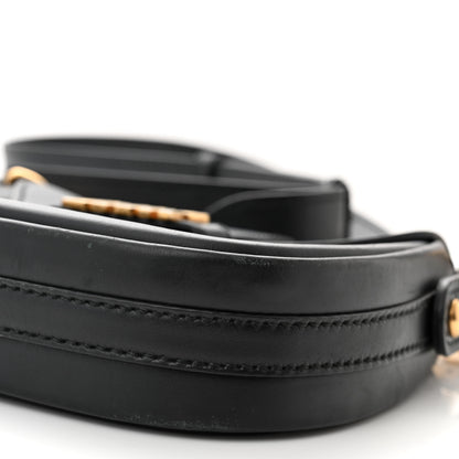 Christian Dior Calfskin D Fence Saddle Bag Black 10 of 15