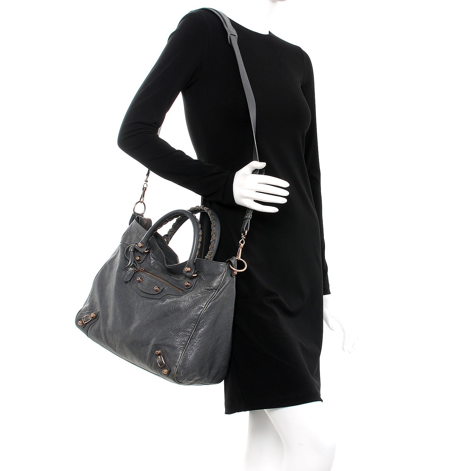 Balenciaga Agneau Giant 12 Rose Gold Hardware Velo Gris Tarmac 2 of 15