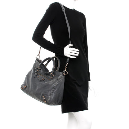 Balenciaga Agneau Giant 12 Rose Gold Hardware Velo Gris Tarmac 2 of 15